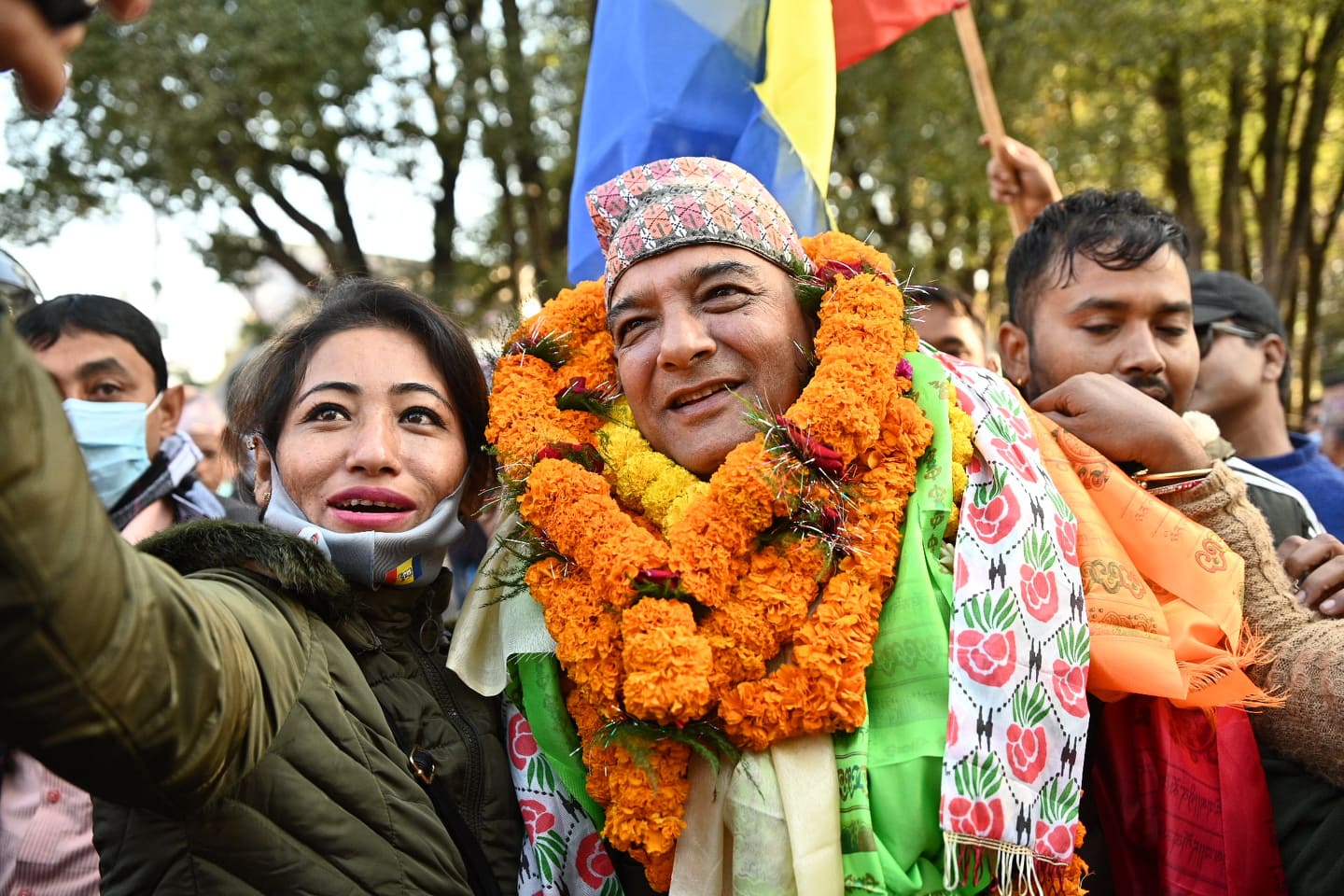 जितसँगै लिङ्देन समर्थककाे खुसियाली (तस्वीरहरू)